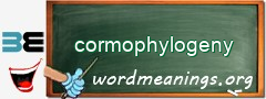 WordMeaning blackboard for cormophylogeny